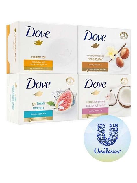 Мыло Dove бессульфатное 4х100 гр
