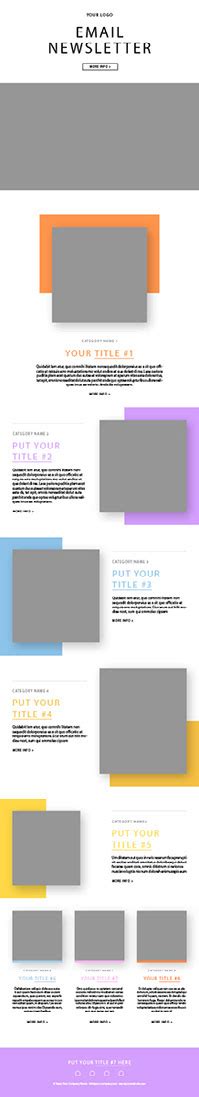 Email Newsletter Layout (Download) on Behance