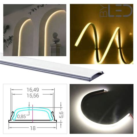 Profilé souple pour ruban LED en aluminium Flexible ByLED fr