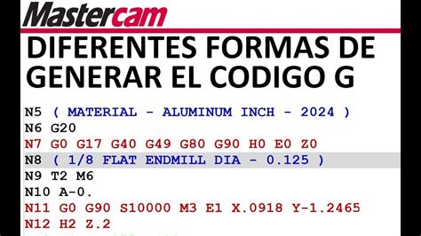 Diferentes Formas De Generar El Codigos G Youtube