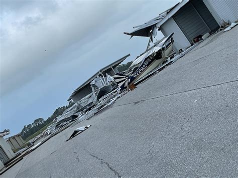 Venice Airport after Ian. Nearly all of the hangars have been wiped out