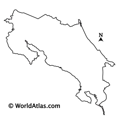 map of costa rica and south america 6