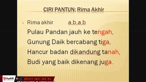 Ciri Ciri Pantun 4 Kerat Ellieqohurley