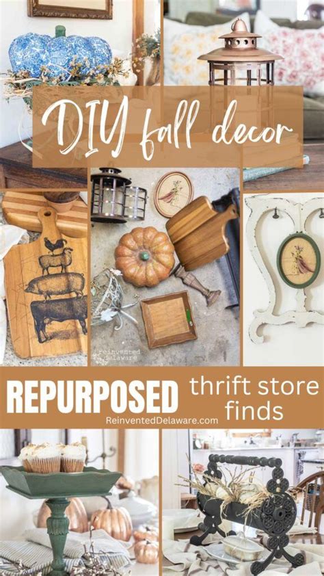 Fantastic Repurposed Thrift Store Finds For Fall Decor Thrift