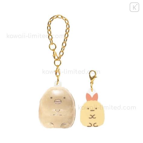 Japan San X Pair Keychain Sumikkogurashi Tonkatsu Ebifurai No