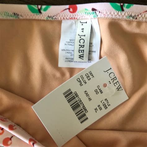 J Crew Swim J Crew French Bikini Cherry Pink Print Poshmark