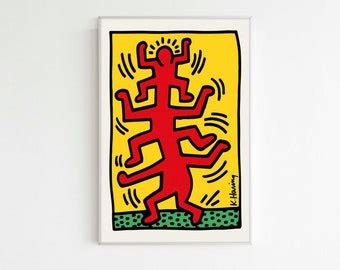 Keith Haring At Milano High Quality Matte Print Etsy