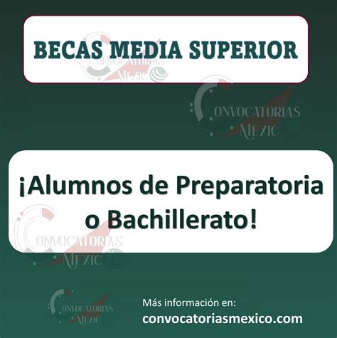 Becas Media Superior 2023 2024 Convocatoria Requisitos Y Registros