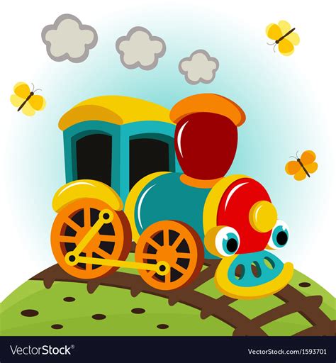 Vector Illustration Of Cartoon Train Stock Vector Image Art, 41% OFF