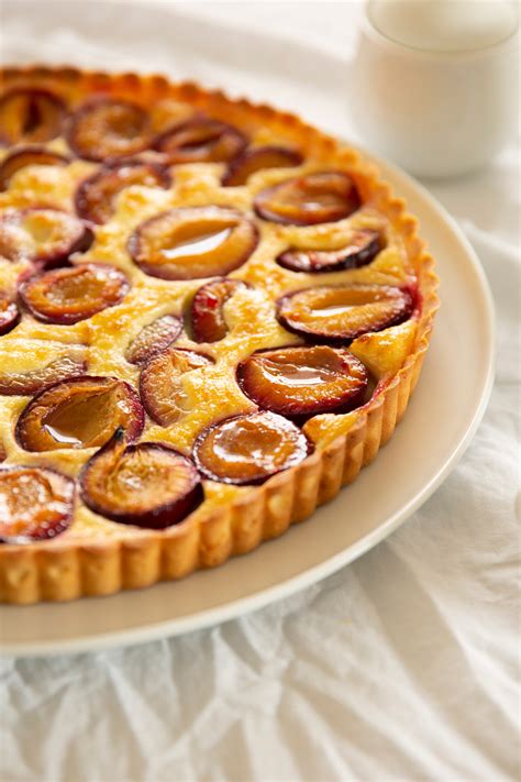 Plum Custard Tart No Mi Hauser Photography Sweet Tarts Plums And