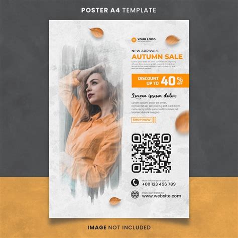 Premium Psd New Arrivals Autumn Fashion Flash Sale Poster Or Banner