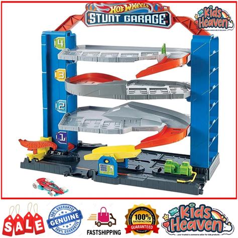 Hot Wheels City Stunt Garage Play Set Original Shopee Malaysia