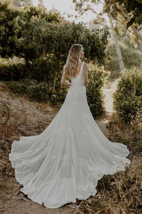 Athena Tapestry Silk Wedding Dress | Dreamers and Lovers