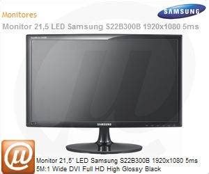 Samsung - LS22B300BSLZD - Monitor 21,5" LED Samsung S22B300B 1920x1080 ...