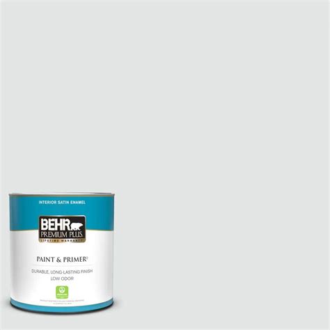 Behr Premium Plus Qt Bl W Ice Sculpture Satin Enamel Low Odor