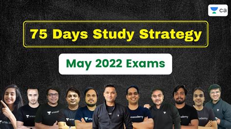 75 Days Study Strategy May 2022 Exams Bahubali Team Live CA