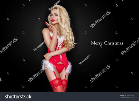 Beautiful Sexy Blonde Female Model Snowflake Stock Photo 344031089 Shutterstock