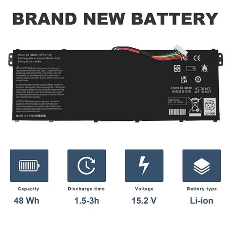 AC14B8K AC14B3K Battery For Acer Aspire R3-131T R3-131T- P344 Swift 3 ...