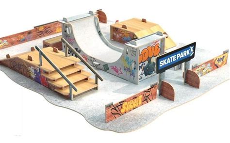 Pista De Skate De Dedo - Pista Skate De Dedo Mdf Deck Fingerboard Skate Park Profissional ...