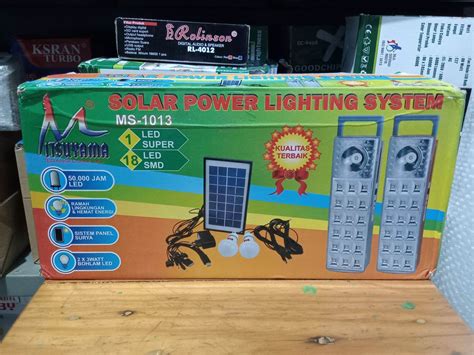 Lampu Emergency Solar Cell Multifungsi Solar Lighting System Ms