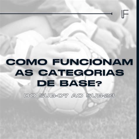 Categoria De Base - Como Funcionam as Categorias de Base? Do Sub-07 ao Sub-23