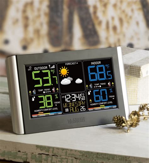 La Crosse Technology Horizontal Color Wireles Weather Station Walmart