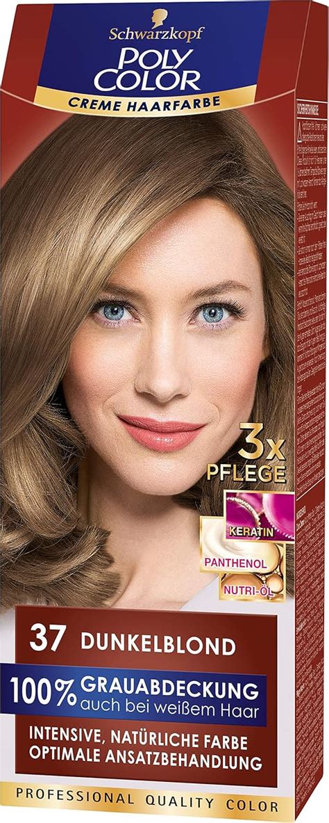 Schwarzkopf Poly Colour Cream Hair Colour Dark Blonde Ml Amazon Co Uk Beauty