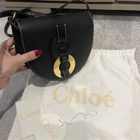 Chloe Darryl Crossbody Shoulder Bag Black This... - Depop