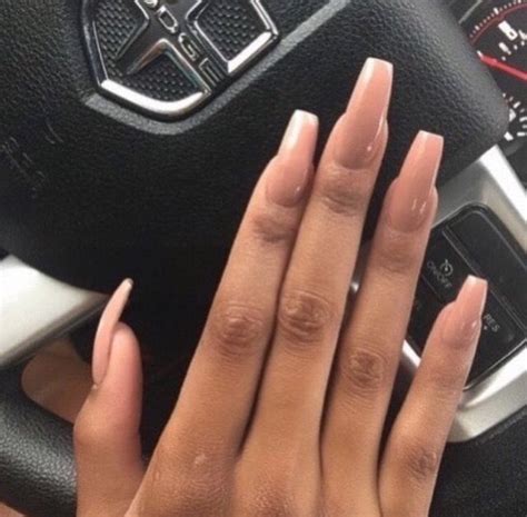 Nude Long Acrylic Nails Pintrest LiviaLaurenn Long Acrylic Nails Cute Nails Beautiful Nails