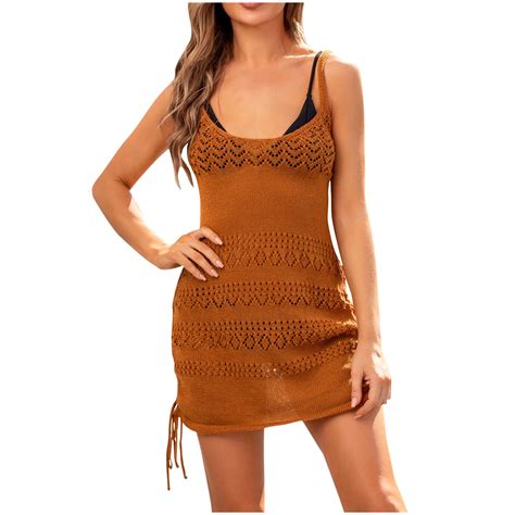 Gakvbuo Summer Beach Cover Up Dress For Women Swimwear Bikini Bathing Suit Coverups Womens