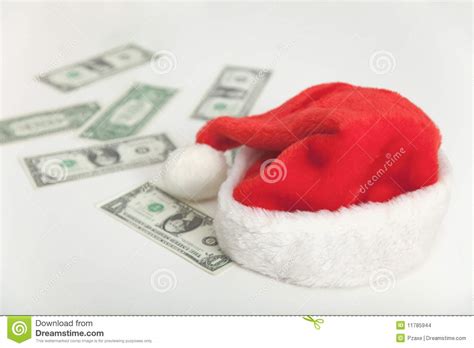Still Life With Money Christmas Expenses Stock Photo Image Of Bonus