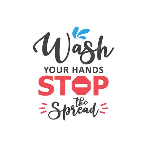 Wash Your Hand Vector Design Images, Wash Your Hands Stop The Spread ...