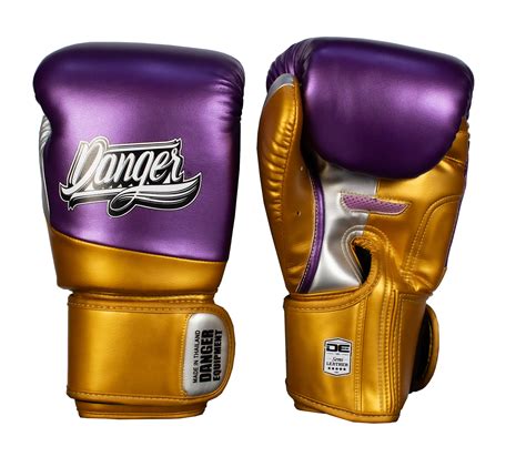 Danger Evolution Boxing Gloves Metallic Goldpurple Mmateamgr