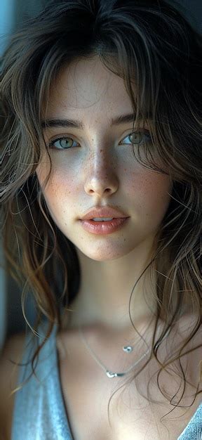 Premium Photo A Beautiful Blonde Brunette Woman