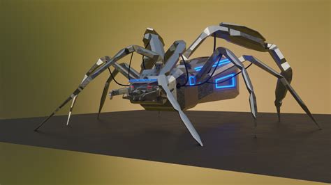 3d Model Scifi Robot Spider Turbosquid 1850804