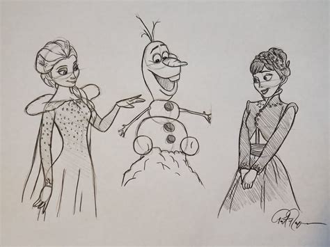 Frozen Characters To Draw