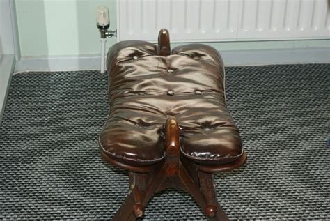 Camel Saddle Stool with leather cushion | in Coleraine, County ...