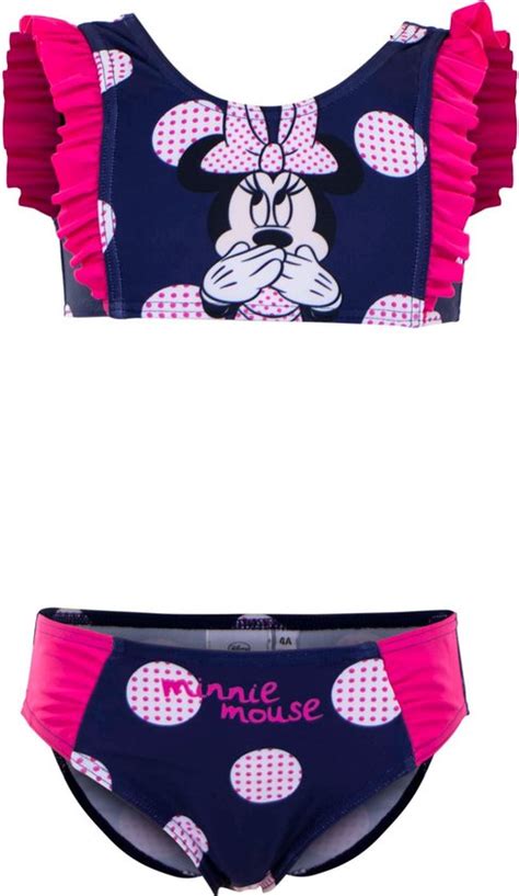 Minnie Mouse Bikini Blauw Maat 98 Bol