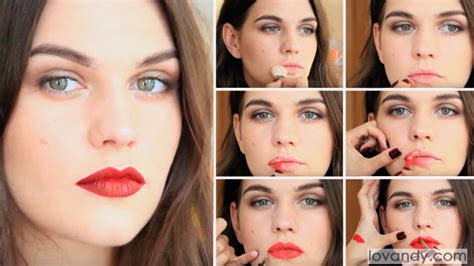 How To Apply Red Lipstick, Lip Liner and Gloss Professionally