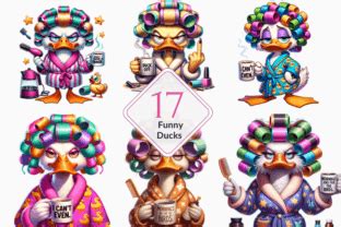 Funny Ducks Sublimation Graphic By Marishop Creative Fabrica