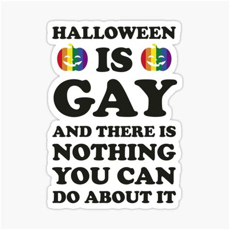 Gay Halloween Costume Lgbt Pumpqueer Sticker For Sale By Thequeershop Redbubble