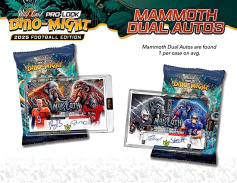 2025 Wild Card Dino-Might Pro-Look Football Cards