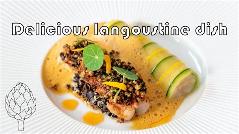 Langoustine With A Courgette Roll And Quinoa Lime Salad Youtube