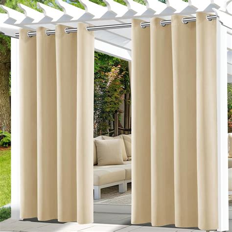 Ufytt Rideaux D Ext Rieur Imperm Ables Rideau Pour Pergola Oeillets