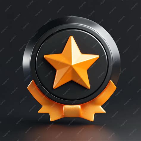 3D Top Achiever Badge Icon Recognition of Excellence Illustration Logo