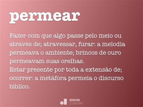 O Que Significa Permear