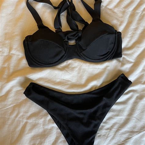 Black Amazon Bikini A Good Staple Marked Frankie Depop