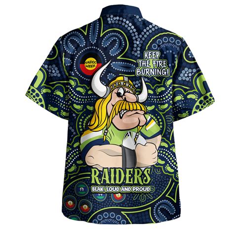 Canberra Raiders Hawaiian Shirt Custom Naidoc Week 2024 Aboriginal