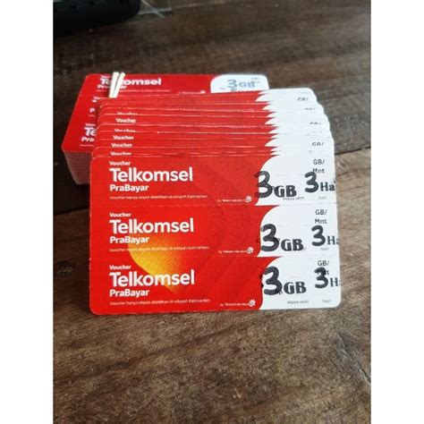 Jual Voucher Kuota Telkomsel 3GB 3 Hari Kalimantan Zona 3 Varian Baru