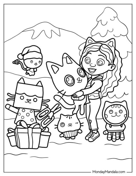 Gabby S Dollhouse Coloring Pages Free Pdf Printables Off